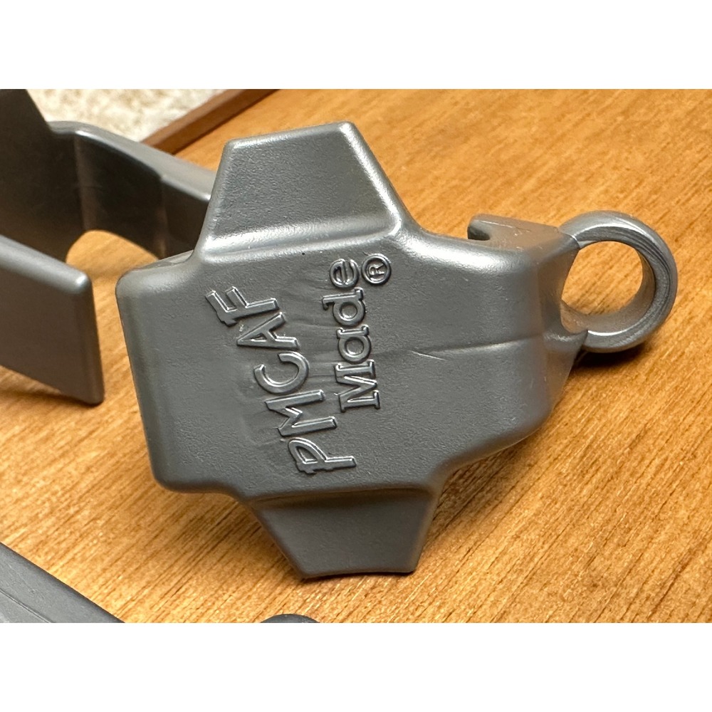 PMCAF Made Pontoon Boat Square Rail Fender Clips Grey 4 Pack - Picture 4 of 4